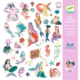 Stickers métallisés sirènes