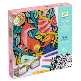 Coloriage 3D forêt fantastique