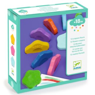 Crayons fleurs x12
