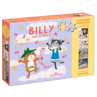 Puzzles évolutifs x4 Billy fait la fête