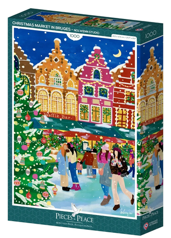 Puzzle Marché de Noël à Bruges 1000 pcs